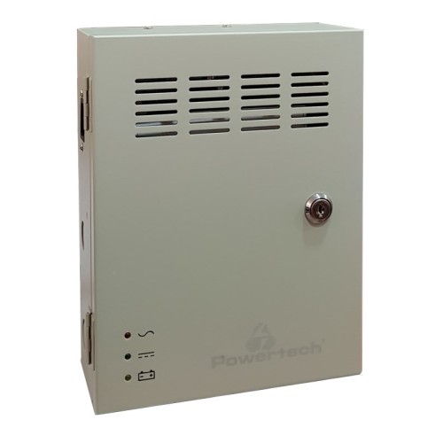 Powertech POWERTECH τροφοδοτικό CP1209-20A-B για CCTV-Alarm, DC12V 20A, 9 κανάλια