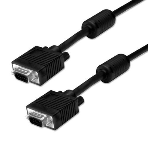 Powertech POWERTECH καλώδιο VGA 15pin M-M CAB-G028, 1080p, Copper, 3+6, 10m, μαύρο