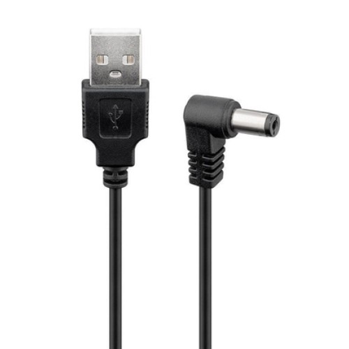 Powertech POWERTECH καλώδιο USB σε DC 5.5x2.1mm CAB-U120, copper, 1.5m, μαύρο