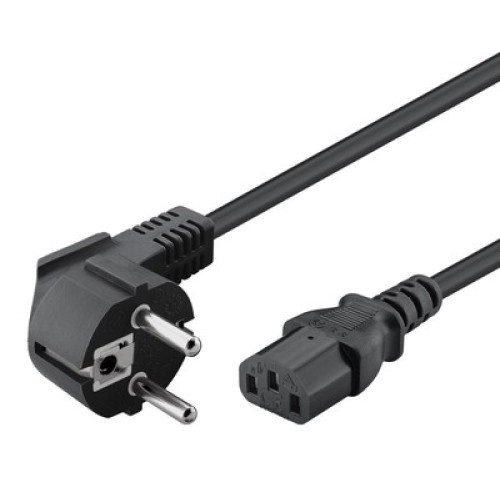 Powertech POWERTECH Καλώδιο τροφοδοσίας CAB-P020, 3x 0.75mm², CCS, 1.5m, μαύρο