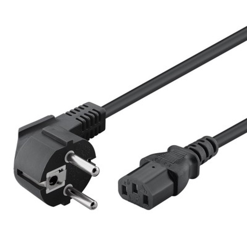 Powertech POWERTECH Καλώδιο τροφοδοσίας CAB-P020, 3x 0.75mm², CCS, 1.5m, μαύρο