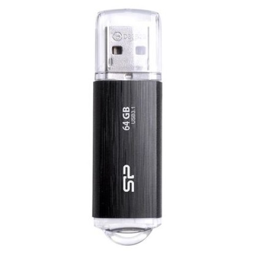 SILICON POWER SILICON POWER USB Flash Drive Blaze B02, 64GB, USB 3.2, μαύρο