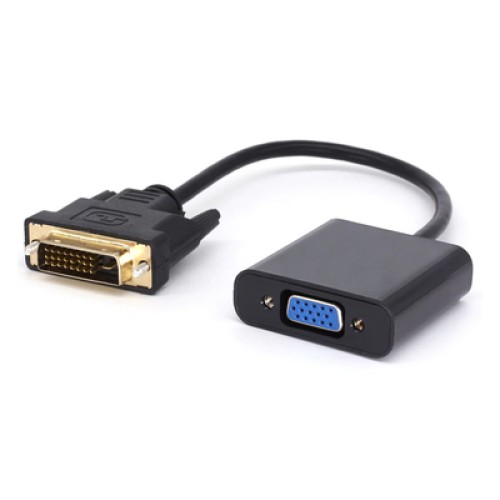 Powertech POWERTECH αντάπτορας DVI(M) 24+1 σε VGA(F), 1080p, Active, 0.20, μαύρος