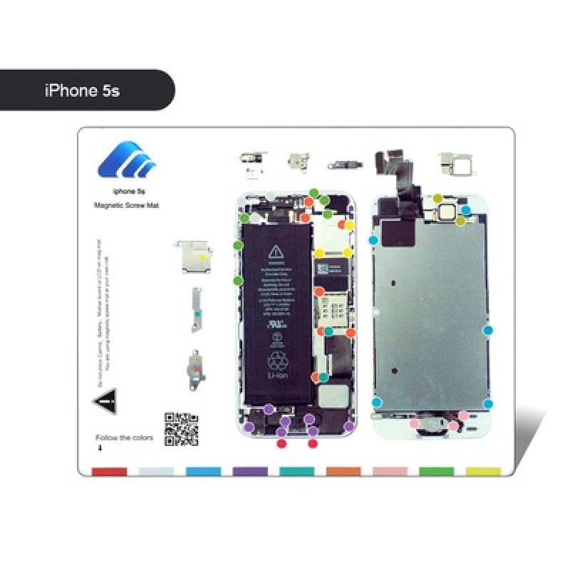 BEST BEST Μαγνητικό υπόστρωμα διαχείρισης βιδών BST-111-IP5S, για iPhone 5S