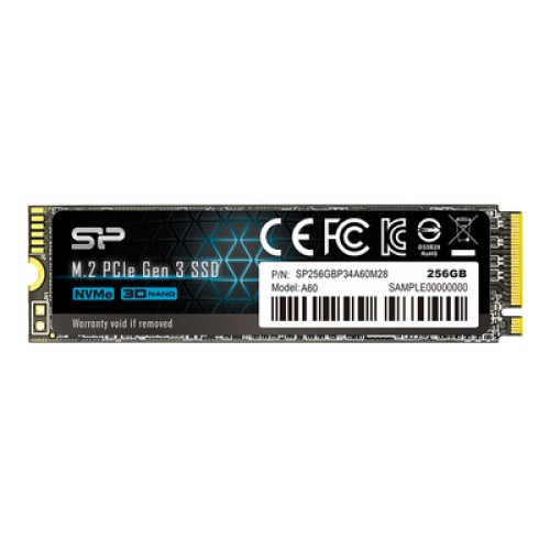 SILICON POWER SILICON POWER SSD PCIe Gen3x4 P34A60 M.2 2280, 256GB, 2.200-1.600MB/s