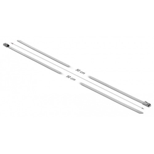 DELOCK DELOCK μεταλλικός σφιγκτήρας καλωδίων 18770, 500x4.6mm, 10τμχ