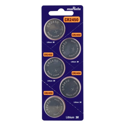 MURATA MURATA Μπαταρία λιθίου CR2450, 3V, 5τμχ