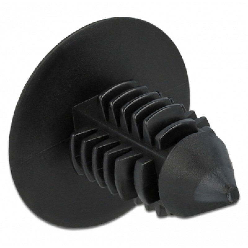 DELOCK DELOCK Πλαστική τάπα 60187 για κάλυψη οπών, 15x14.5mm, μαύρη, 10τμχ