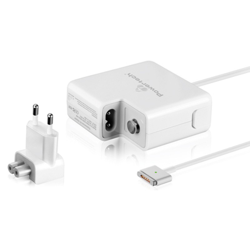 Powertech POWERTECH τροφοδοτικό laptop PT-836 για Apple Macbooks, 45W, λευκό