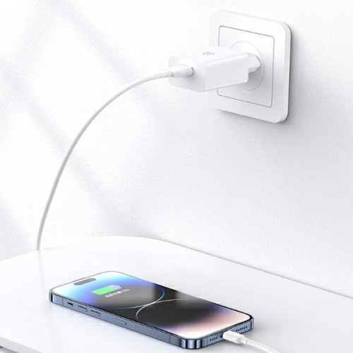 USAMS USAMS φορτιστής τοίχου T22, 1x USB, QC3.0 18W 3A, λευκός