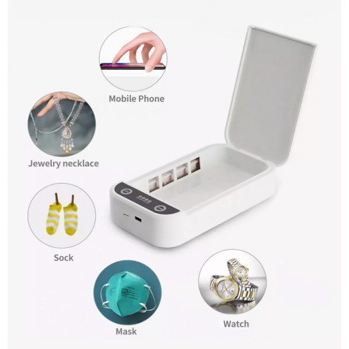 UNBRANDED Αποστειρωτής υπεριώδους ακτινοβολίας UV TOOL-0022, φορητός, λευκός