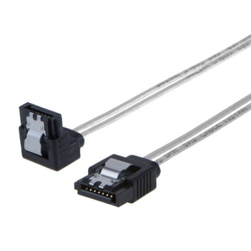 Powertech POWERTECH Καλώδιο SATA III 7pin σε 7pin 90° CAB-W034, flat, 0.3m