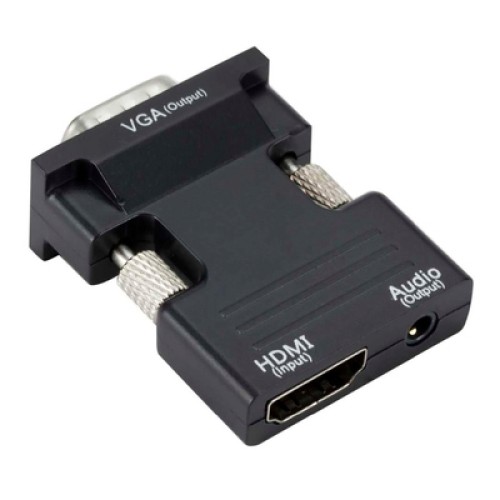 Powertech POWERTECH αντάπτορας HDMI σε VGA CAB-H120 με 3.5mm, μαύρος