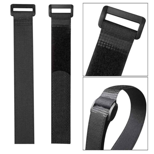 Powertech POWERTECH ιμάντας τύπου velcro TIES-025, 30x2cm, μαύρος, 10τμχ