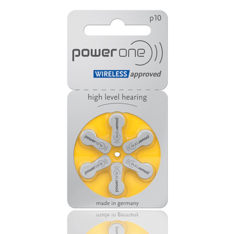POWER ONE POWER ONE μπαταρίες ακουστικών βαρηκοΐας P10, mercury free, 1.45V, 6τμχ