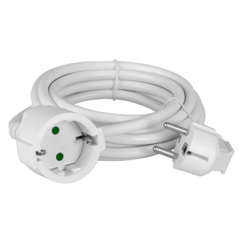Powertech POWERTECH μπαλαντέζα ρεύματος PT-889, 1x schuko, 16A, 5m, λευκή