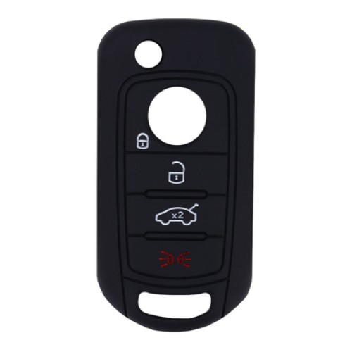 UNBRANDED Θήκη κλειδιού για αυτοκίνητα Fiat 1006-06, εύκαμπτη, μαύρη