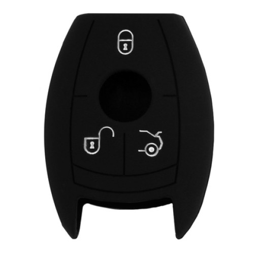 UNBRANDED Θήκη κλειδιού για αυτοκίνητα Mercedes-Benz 1008-09, εύκαμπτη, μαύρη
