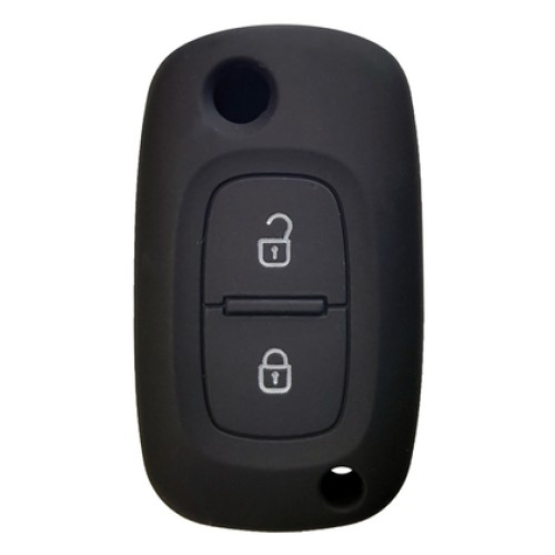 UNBRANDED Θήκη κλειδιού για αυτοκίνητα Renault 2021-01, εύκαμπτη, μαύρη