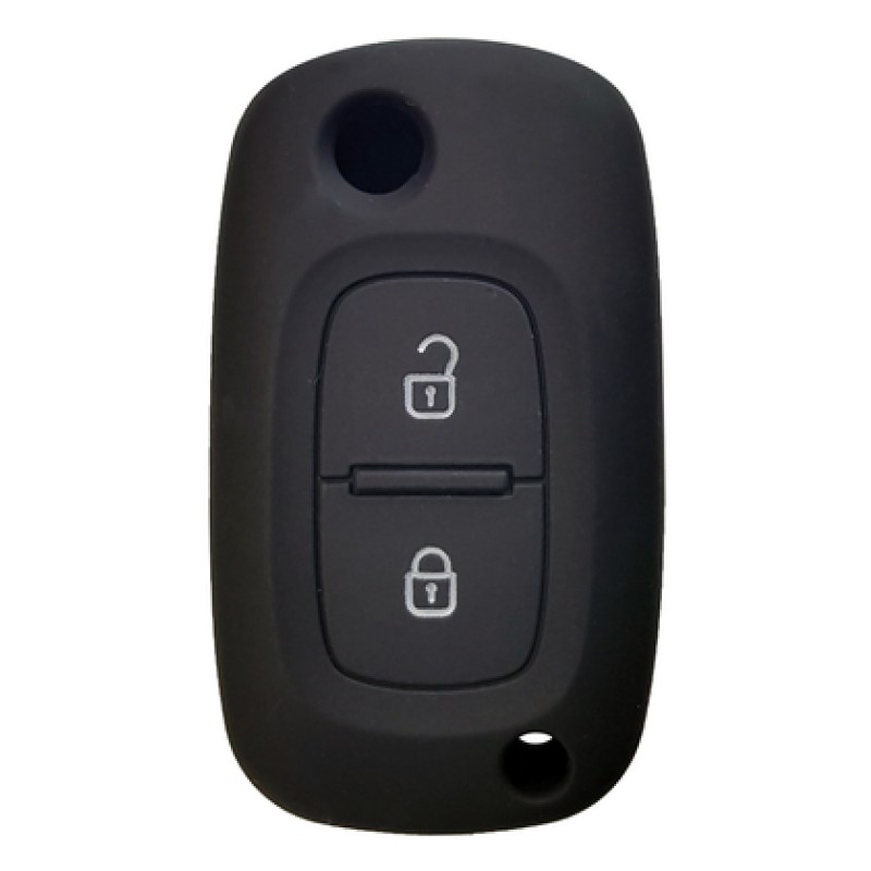 UNBRANDED Θήκη κλειδιού για αυτοκίνητα Renault 2021-01, εύκαμπτη, μαύρη