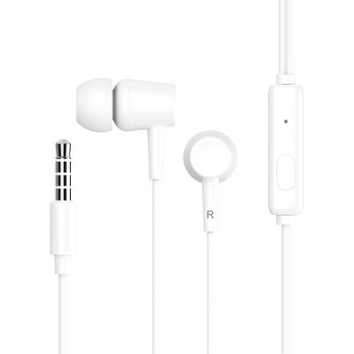 CELEBRAT CELEBRAT earphones με μικρόφωνο G13, 3.5mm σύνδεση, Φ10mm, 1.2m, λευκό