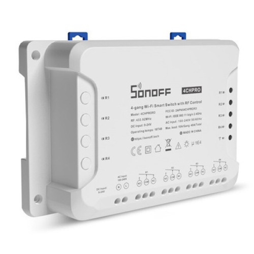 SONOFF SONOFF Smart Διακόπτης 4CH PRO R3, 4 θέσεων, 40A, RF control, λευκός