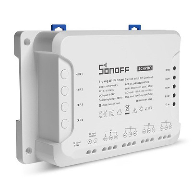 SONOFF SONOFF Smart Διακόπτης 4CH PRO R3, 4 θέσεων, 40A, RF control, λευκός