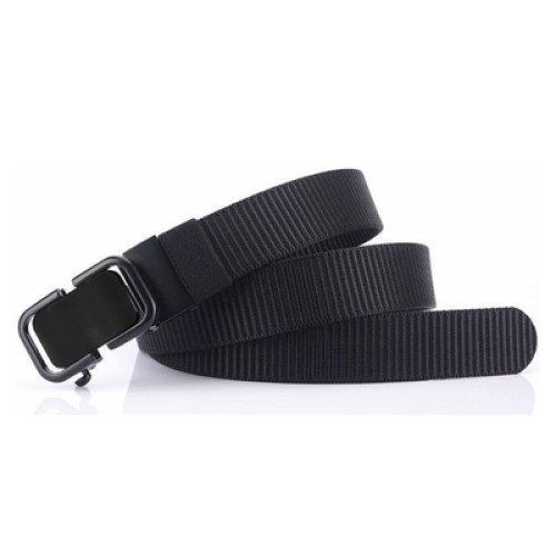 UNBRANDED Ζώνη στρατιωτικού τύπου TMV-0045, ρυθμιζόμενη, 3.4 x 120cm, μαύρη