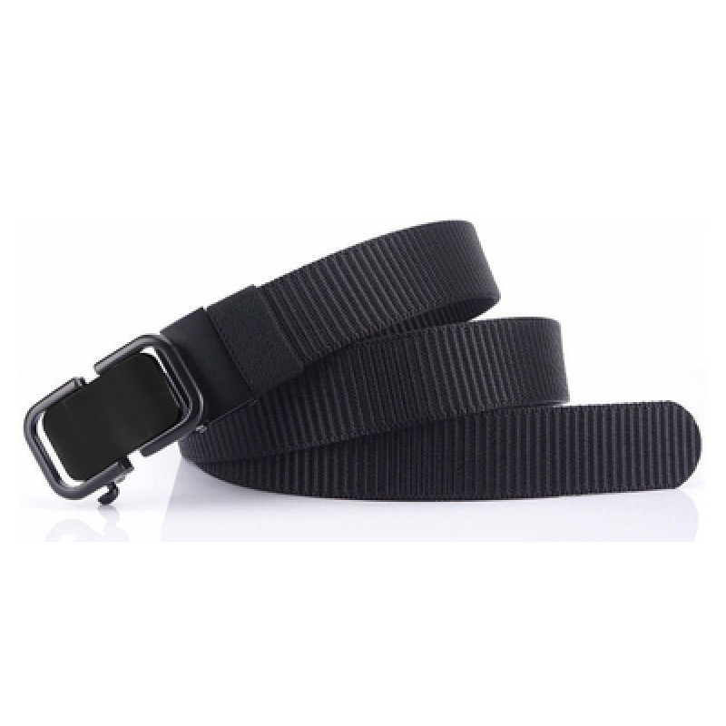 UNBRANDED Ζώνη στρατιωτικού τύπου TMV-0045, ρυθμιζόμενη, 3.4 x 120cm, μαύρη