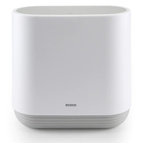 ECOCO ECOCO κάδος απορριμμάτων E1906, εύκολο άνοιγμα, 10lt, λευκός