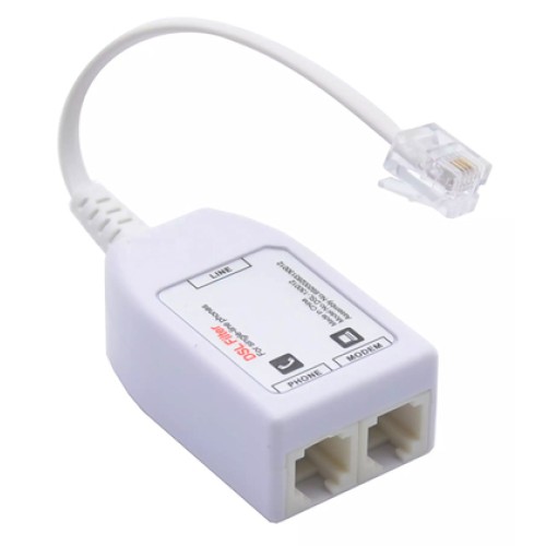 Powertech POWERTECH VDSL Splitter με φίλτρο ADSL-06, RJ11, λευκό