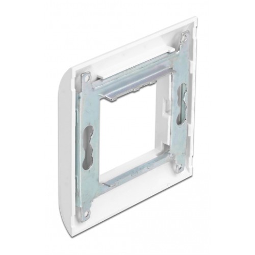 DELOCK DELOCK module βάση πρίζας με frame Easy 45 81300, 80x80mm, λευκό