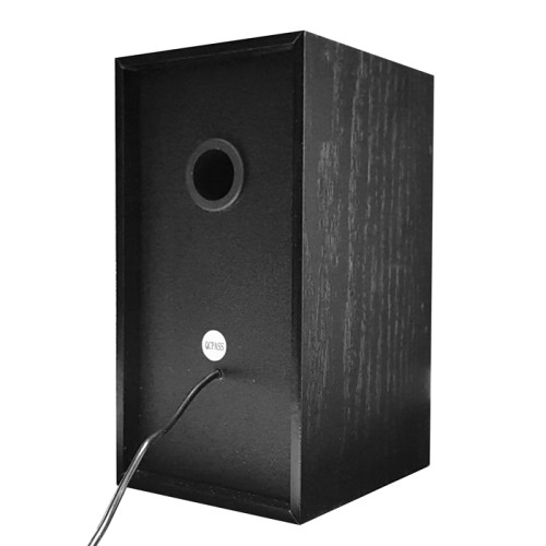 Powertech POWERTECH ηχεία Premium sound PT-845 από ξύλο, 2x 3W, 3.5mm, μαύρα