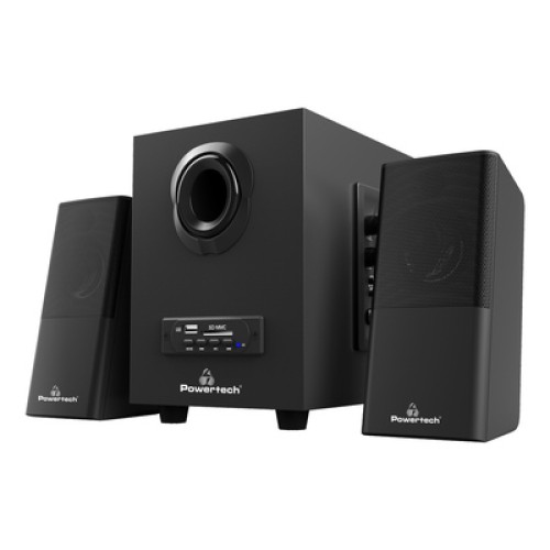 Powertech POWERTECH ηχεία Premium sound PT-846, 16W, USB/SD/FM/BT, remote, μαύρα