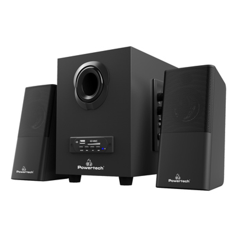 Powertech POWERTECH ηχεία Premium sound PT-846, 16W, USB/SD/FM/BT, remote, μαύρα