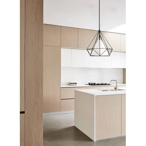 Powertech POWERTECH φωτιστικό οροφής HLL-0005, E27, Φ27, μεταλλικό, λευκό-μαύρο