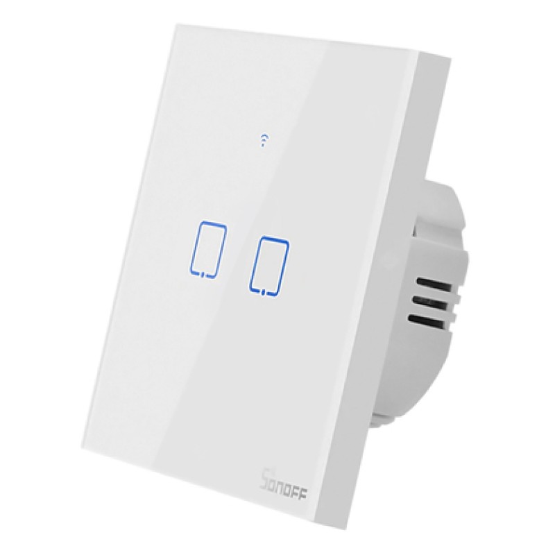 SONOFF SONOFF smart διακόπτης ΤΧ-T2EU2C, αφής, Wi-Fi, διπλός, λευκός