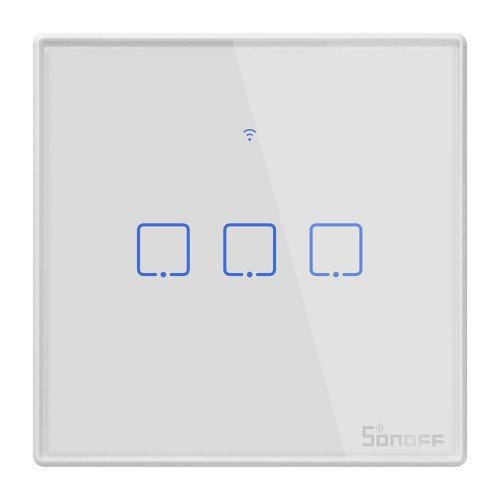 SONOFF SONOFF smart διακόπτης ΤΧ-T2EU3C, αφής, Wi-Fi, τριπλός, λευκός