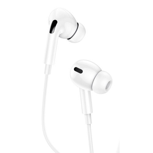 USAMS USAMS earphones με μικρόφωνο EP-41, Lightning, Φ10mm, 1.2m, λευκά