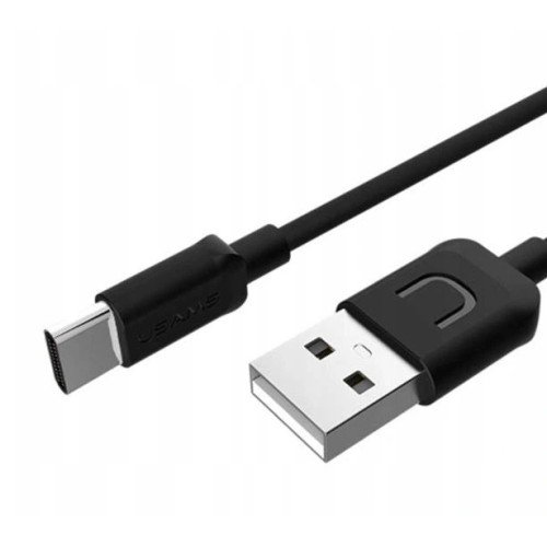 USAMS USAMS καλώδιο USB σε USB-C US-SJ099 U-Turn, 2.1A, 1m, μαύρο