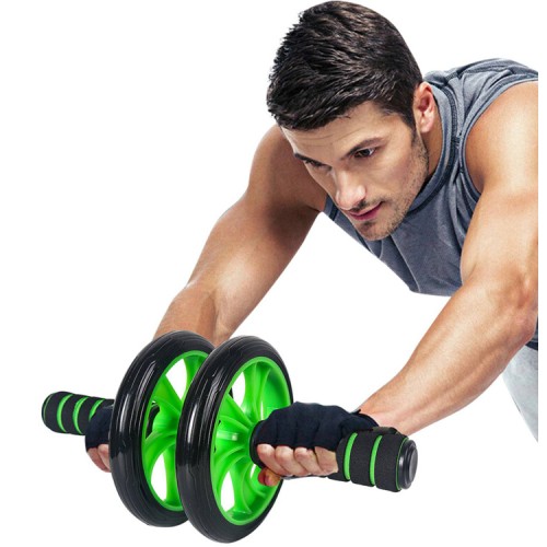 UNBRANDED Ρόδα κοιλιακών AB Wheel GYM-0001, μαύρο-πράσινο