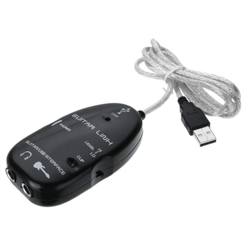 Powertech POWERTECH USB Guitar Link CAB-U140, για σύνδεση κιθάρας σε PC, 1m