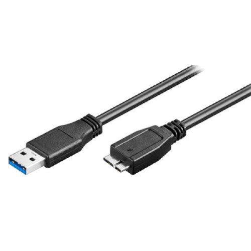 Powertech POWERTECH καλώδιο USB σε Micro B USB CAB-U142, 5Gbps, 0.5m, μαύρο