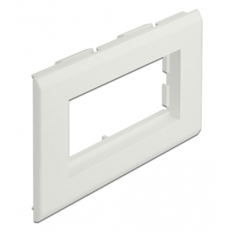 DELOCK DELOCK module βάση πρίζας Easy 45 81316, 130 x 80 mm, λευκό