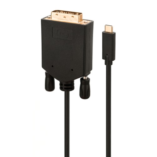 Powertech POWERTECH καλώδιο USB-C σε DVI CAB-UC050, 1080p/60Hz, 2m, μαύρο
