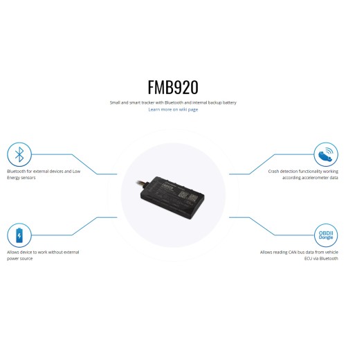 TELTONIKA TELTONIKA GPS Tracker αυτοκινήτου FMB920, GSM/GPRS/GNSS, Bluetooth