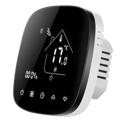 UNBRANDED Smart θερμοστάτης αερίου BHT-001-GCLW, WiFi, χωνευτός, μαύρος