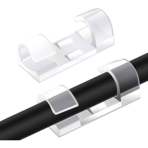Powertech POWERTECH οργανωτής καλωδίων TIES-031, 3.3x1.3x1.2cm, διαφανές, 12τμχ