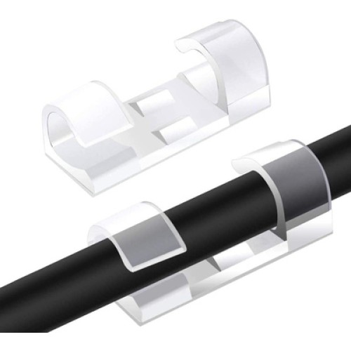 Powertech POWERTECH οργανωτής καλωδίων TIES-032, 3.3x1x1cm, διαφανές, 20τμχ
