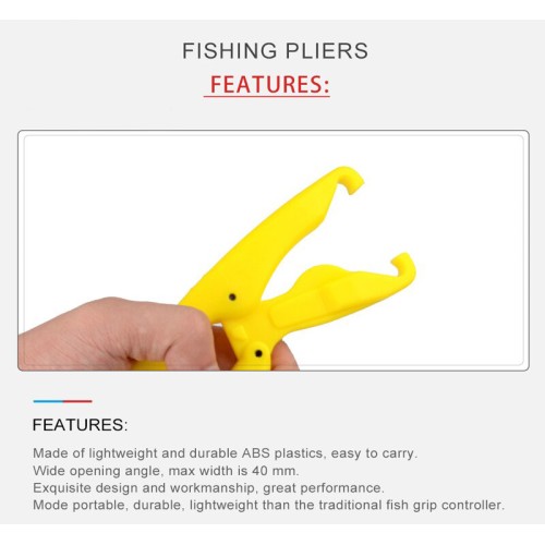 UNBRANDED Fish gripper χεριού FISH-0023, ABS, κίτρινο